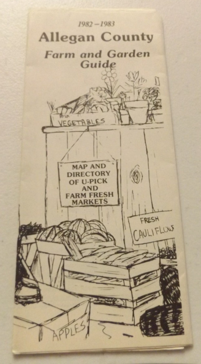 1982 / 1983 Brochure - ALLEGAN COUNTY , Michigan FARM and GARDEN GUIDE