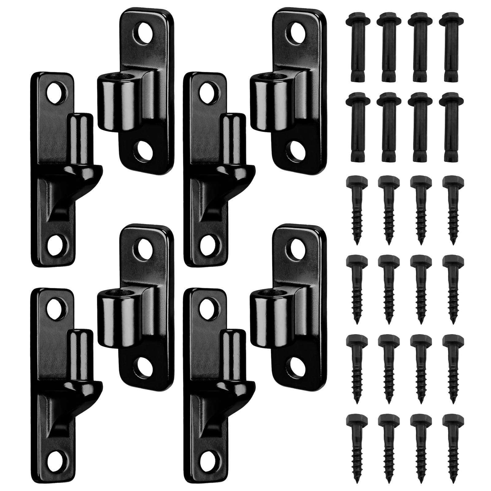 Wall Mount 4 Pack Heavy Duty 304 Stainless Steel Gate Hinges for Farm Gates, ...