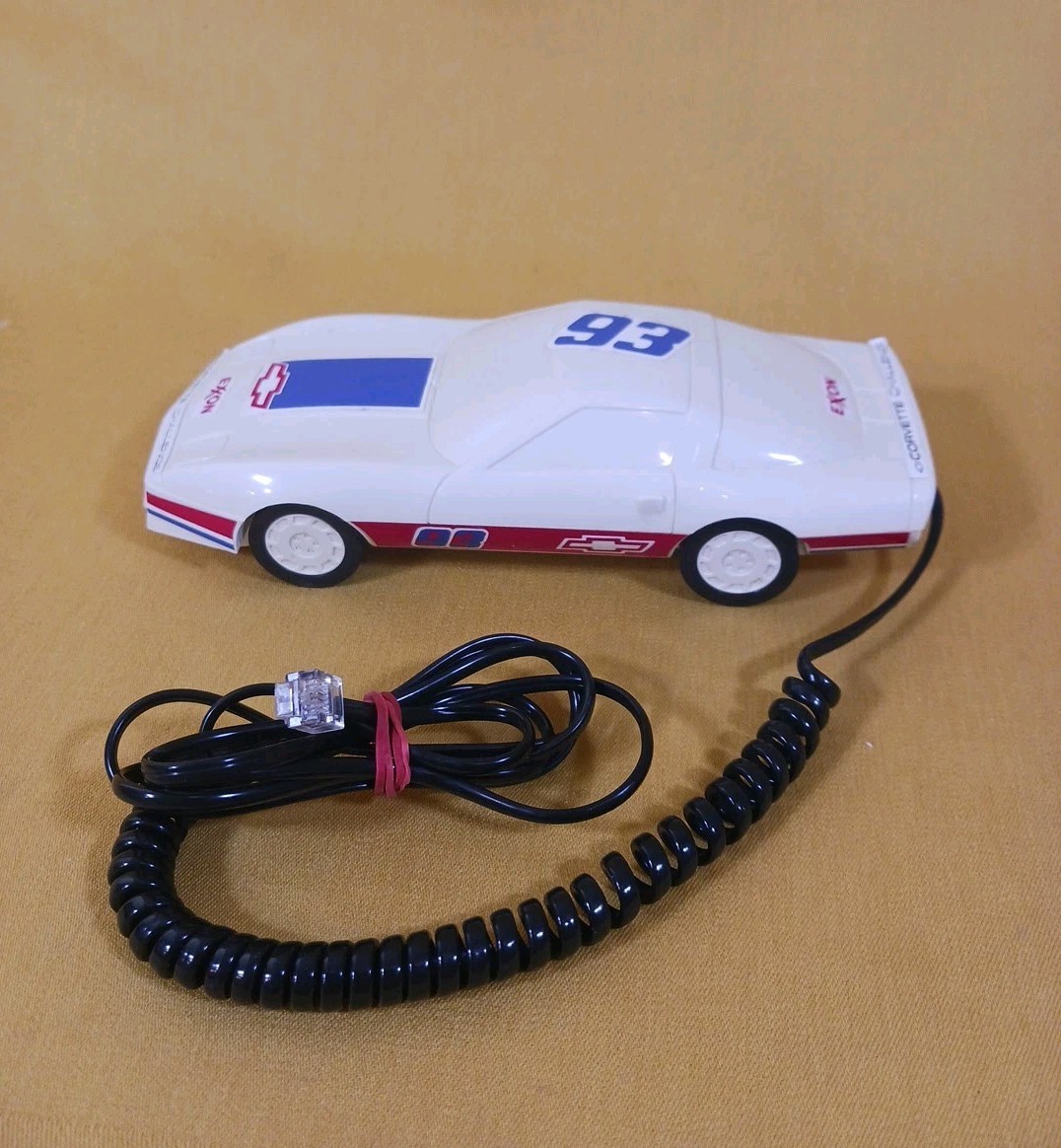 Vintage 1980s Corvette 93 Exxon Car Phone, Push Button Telephone & Cord TESTED
