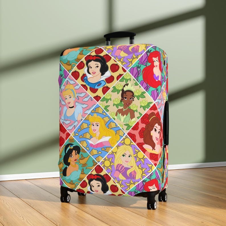 Disney Luggage Cover, Disney Princess Suitcase Protector, Travel Accessories, Gi