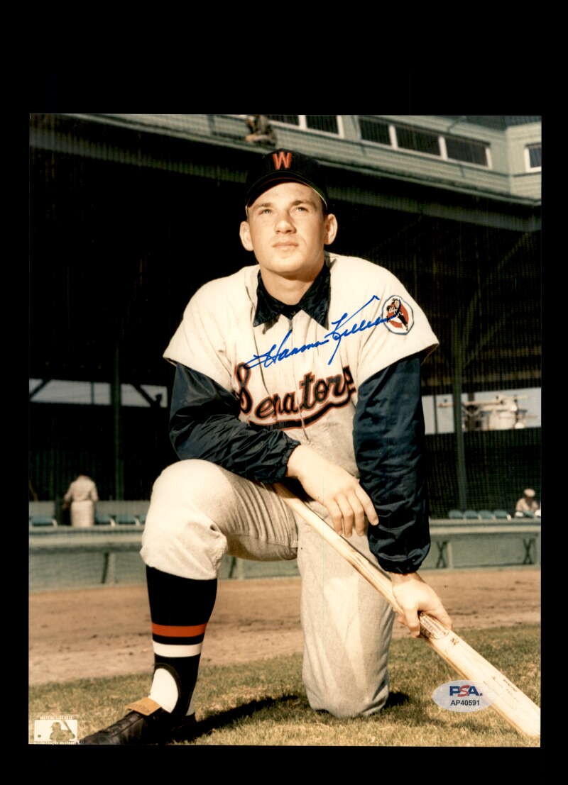 Harmon Killebrew PSA DNA Signed 8x10 Photo Autograph Senators