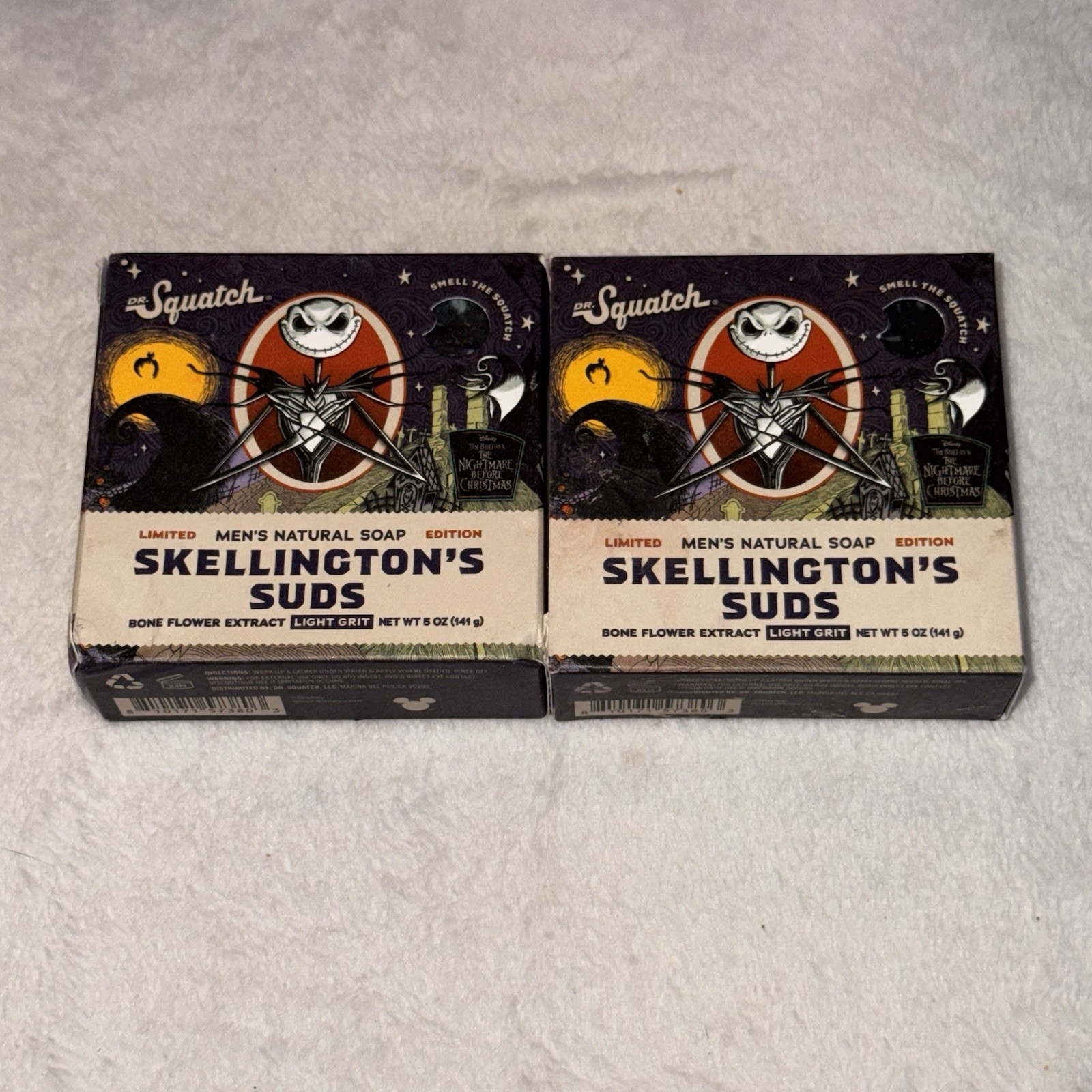 2 Pack Dr. Squatch Limited Edition Jack Skellington’s Suds, 5 Oz Each - Men’s