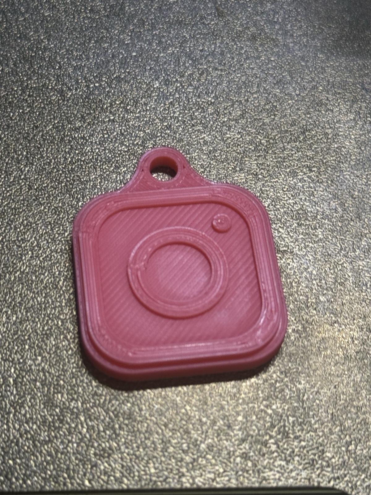 NFC Embedded Instagram Keytag 3D Printed Custom!