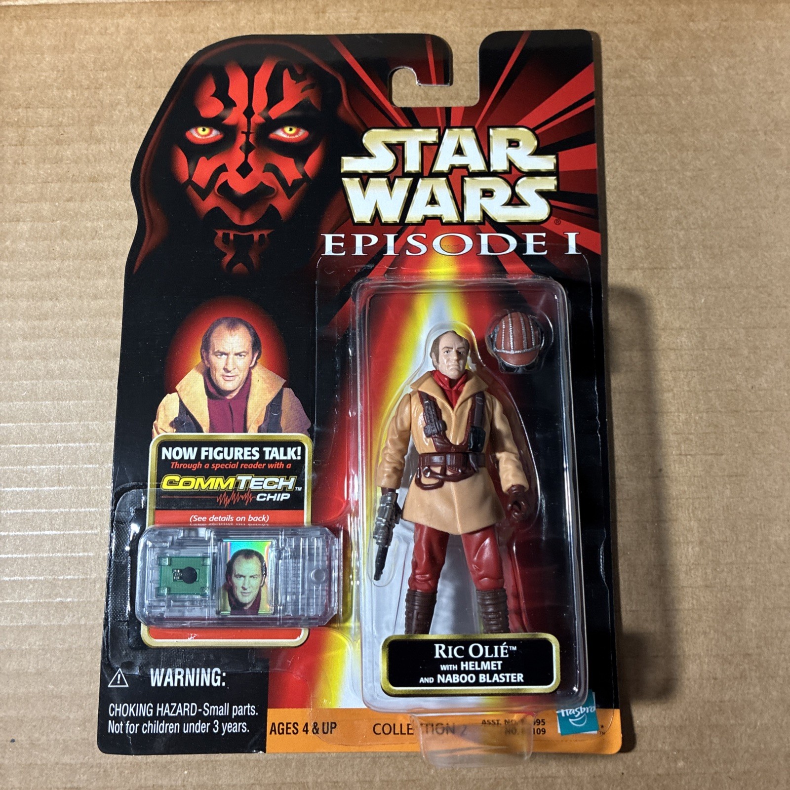 Hasbro Ric Olie Naboo Pilot Star Wars CommTech Episode 1 Action Figure 1998 