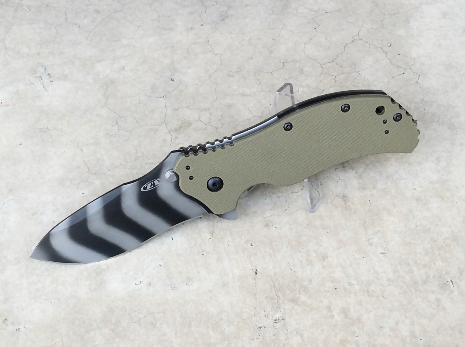 Zero Tolerance 0350OLTS A/O Folding Knife OD Green G-10 MagnaCut Blade - New