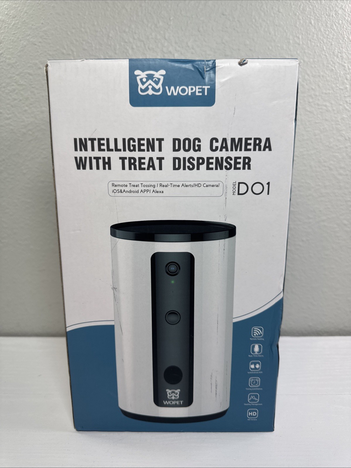 WOPET Intelligent Dog Camera With Treat Dispenser DO1 (iOS & Android) Brand NEW!