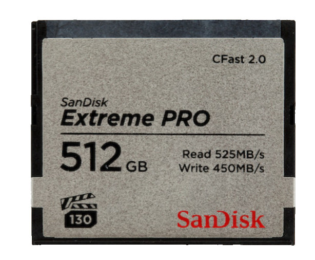 ARRI SanDisk 512GB Extreme PRO CFast 2.0 Memory Card - Very Good Condition