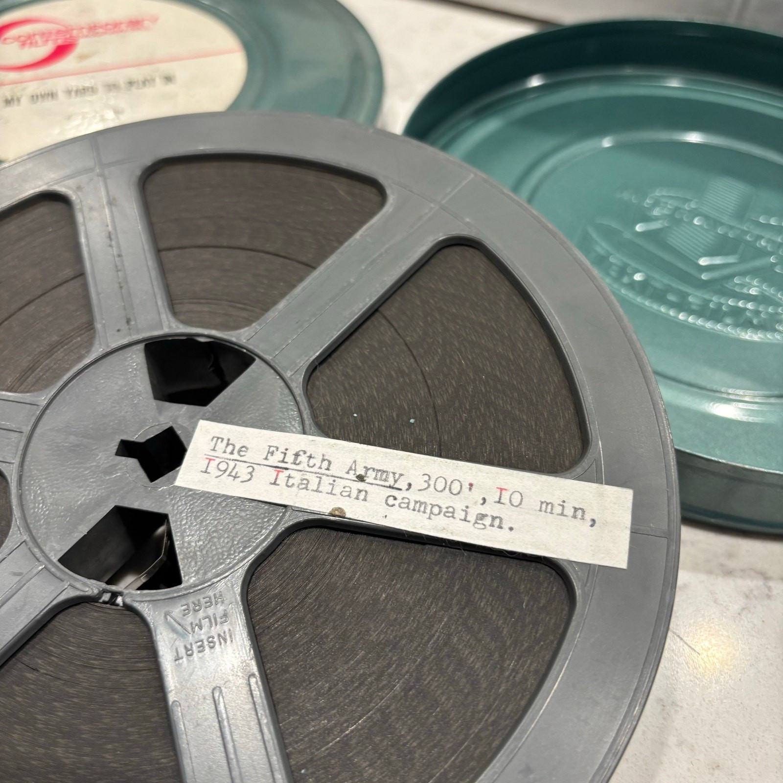 WWII 1943 16mm Reel Film Military Combat “The Fifth Army Italian Campaign” ~300’