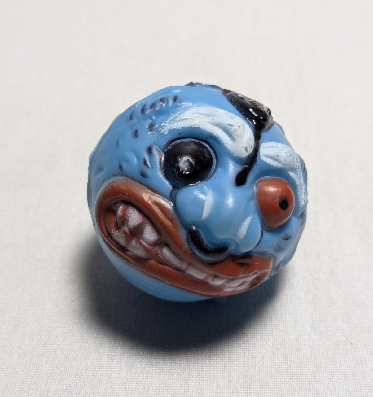 Madballs KO Monster Head DROOPY Hard Plastic Blue 1980s Vintage Knockoff NEW NOS