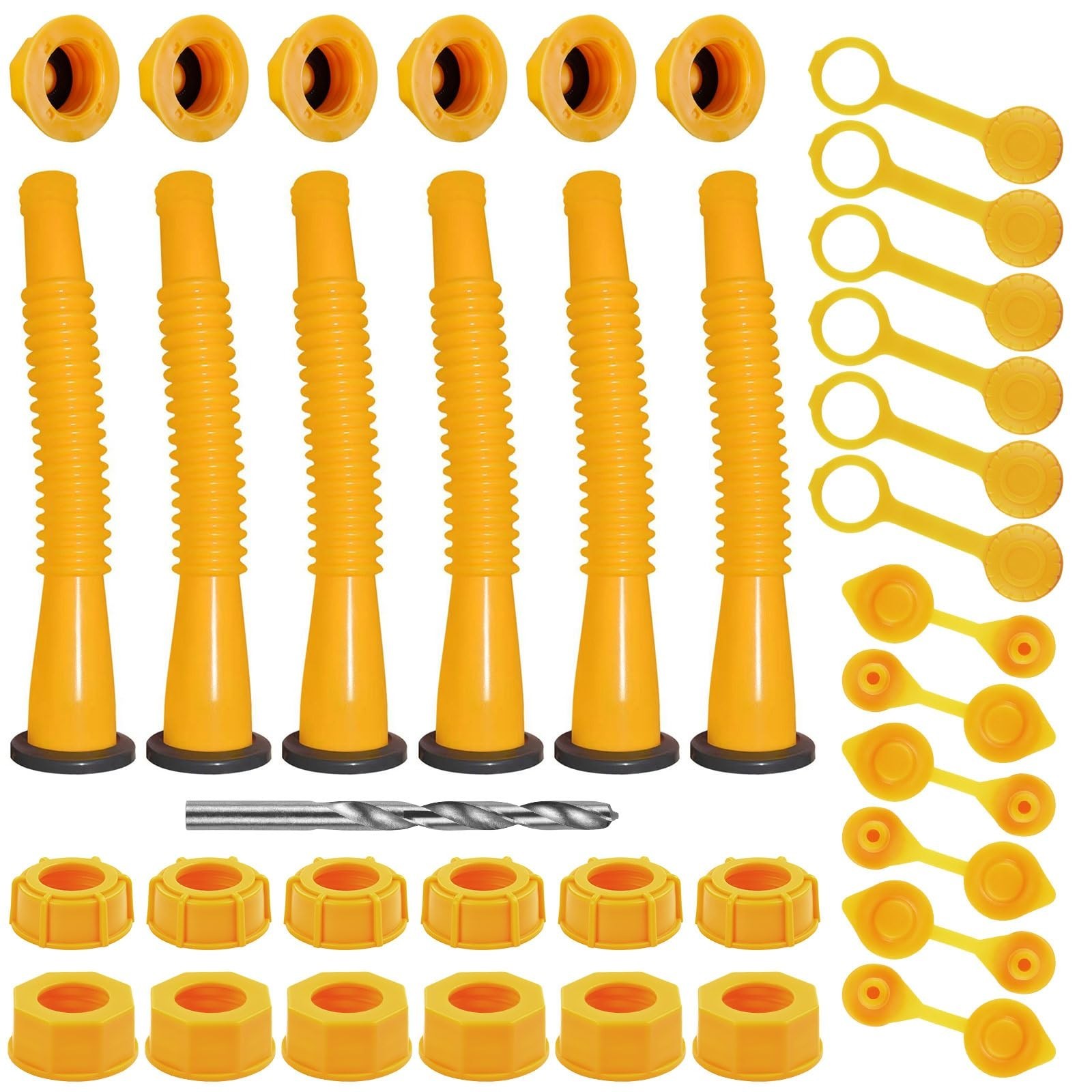 Gas Can Spout Replacement Kit, Gas Can Nozzle Replacement (6 Kit), For most 1...