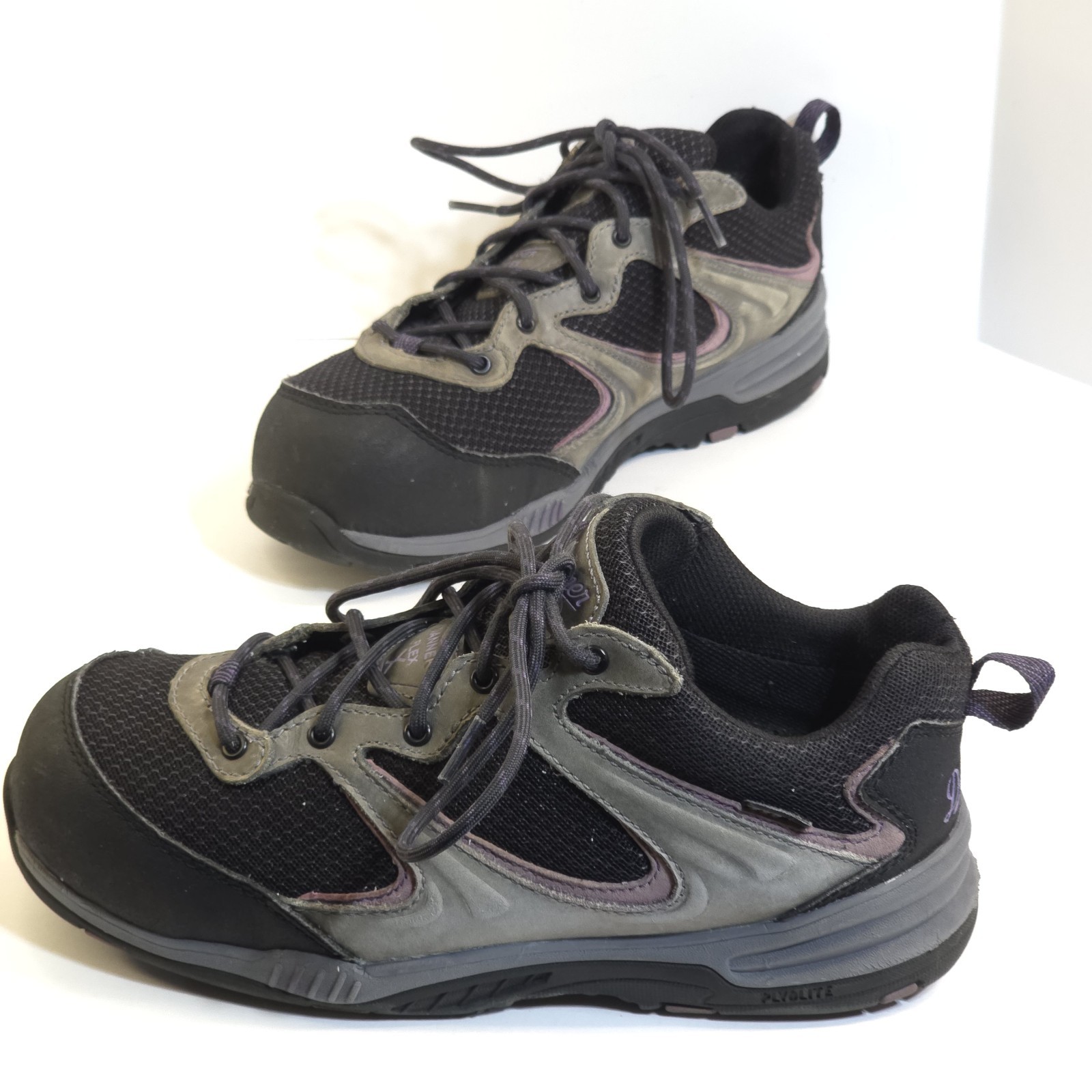 Danner Work Shoes Springfield Low 3" 12212 Gray/Purple Comp Toe Women's Size 9.5