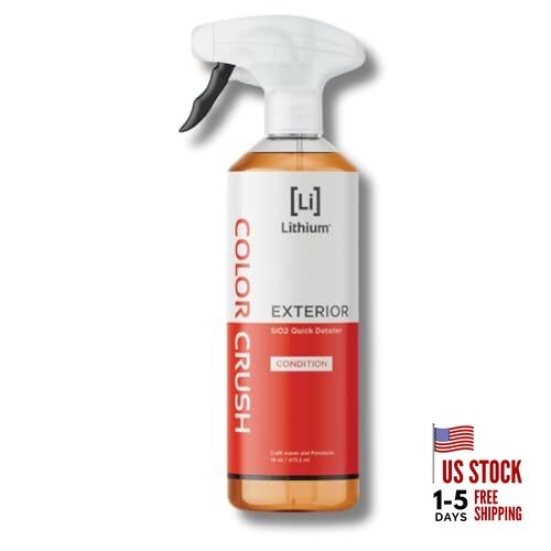 Lithium Color Crush Car Detailing Spray - Instant, Long Lasting Deep Glossy 