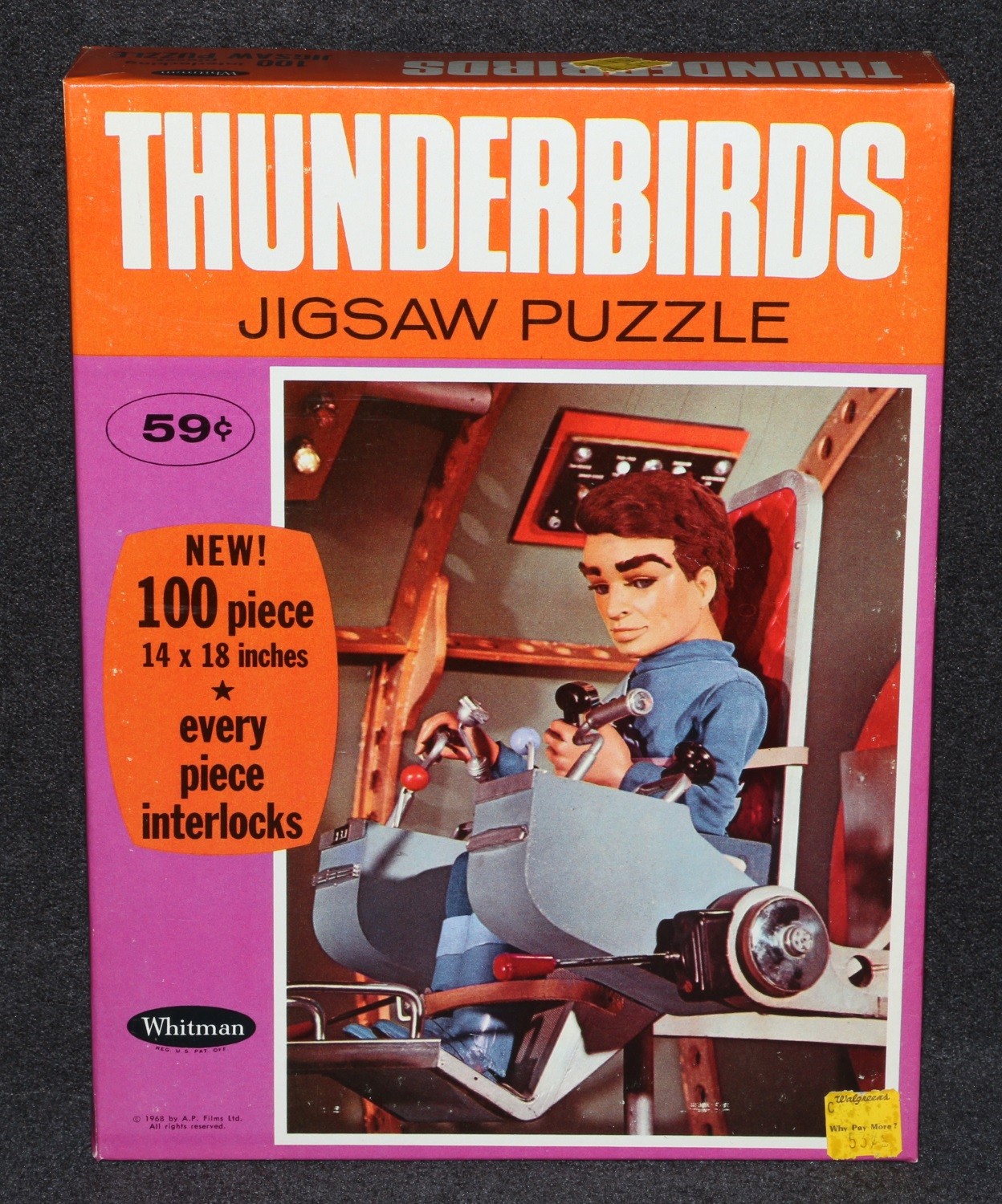 Gerry Anderson Thunderbirds 1968 Whitman Puzzle Factory Sealed