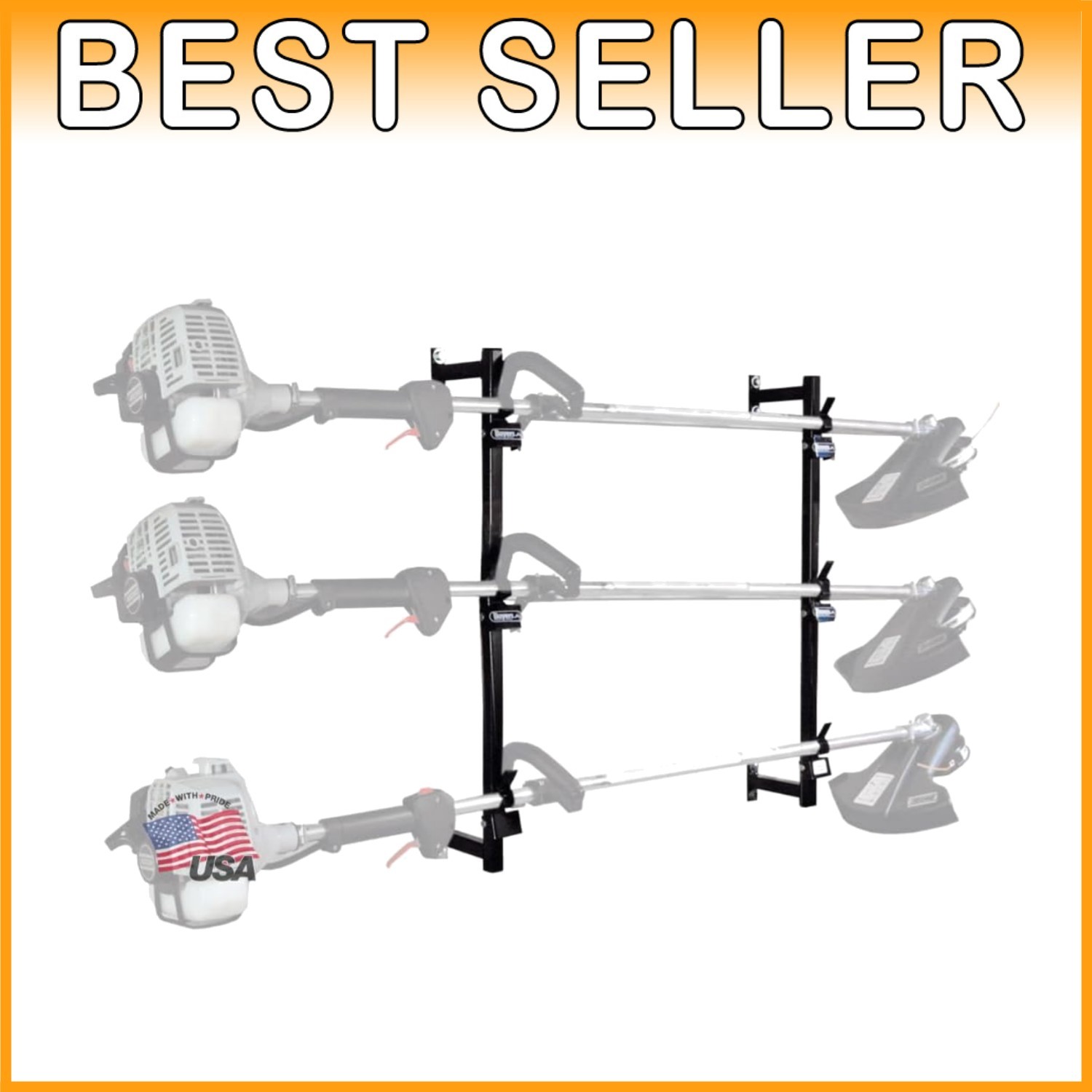 Buyers 3-Position Trimmer Rack for Enclosed Trailers