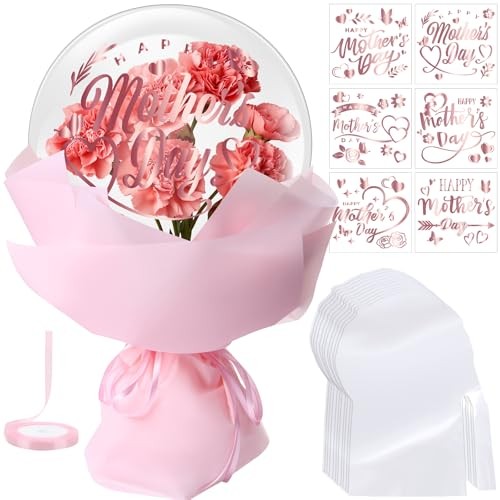 23 Pcs Mother's Day Bobo Balloon for Stuffing Set with 10 Large 20'' Bobo 