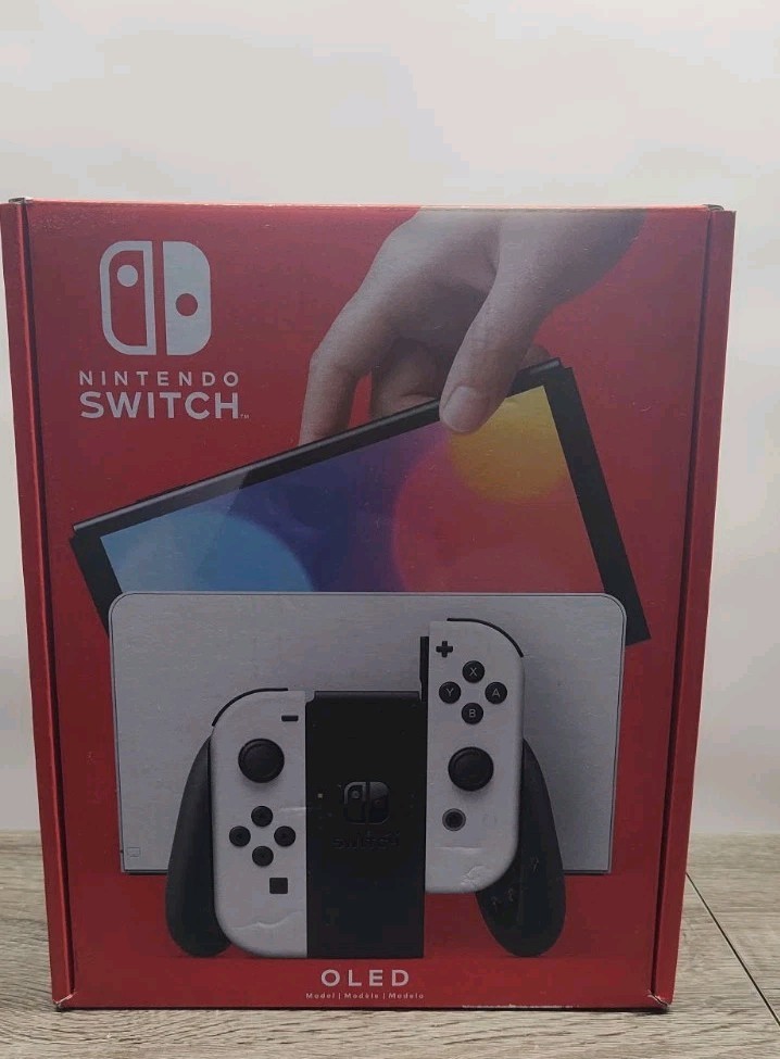 Nintendo Switch OLED White Console Retail Box Only – Empty Packaging – No Consol