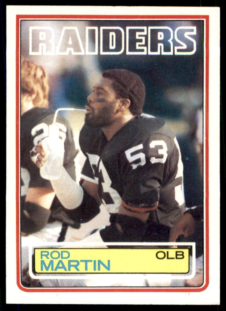 1983 Topps #304 Rod Martin Raiders
