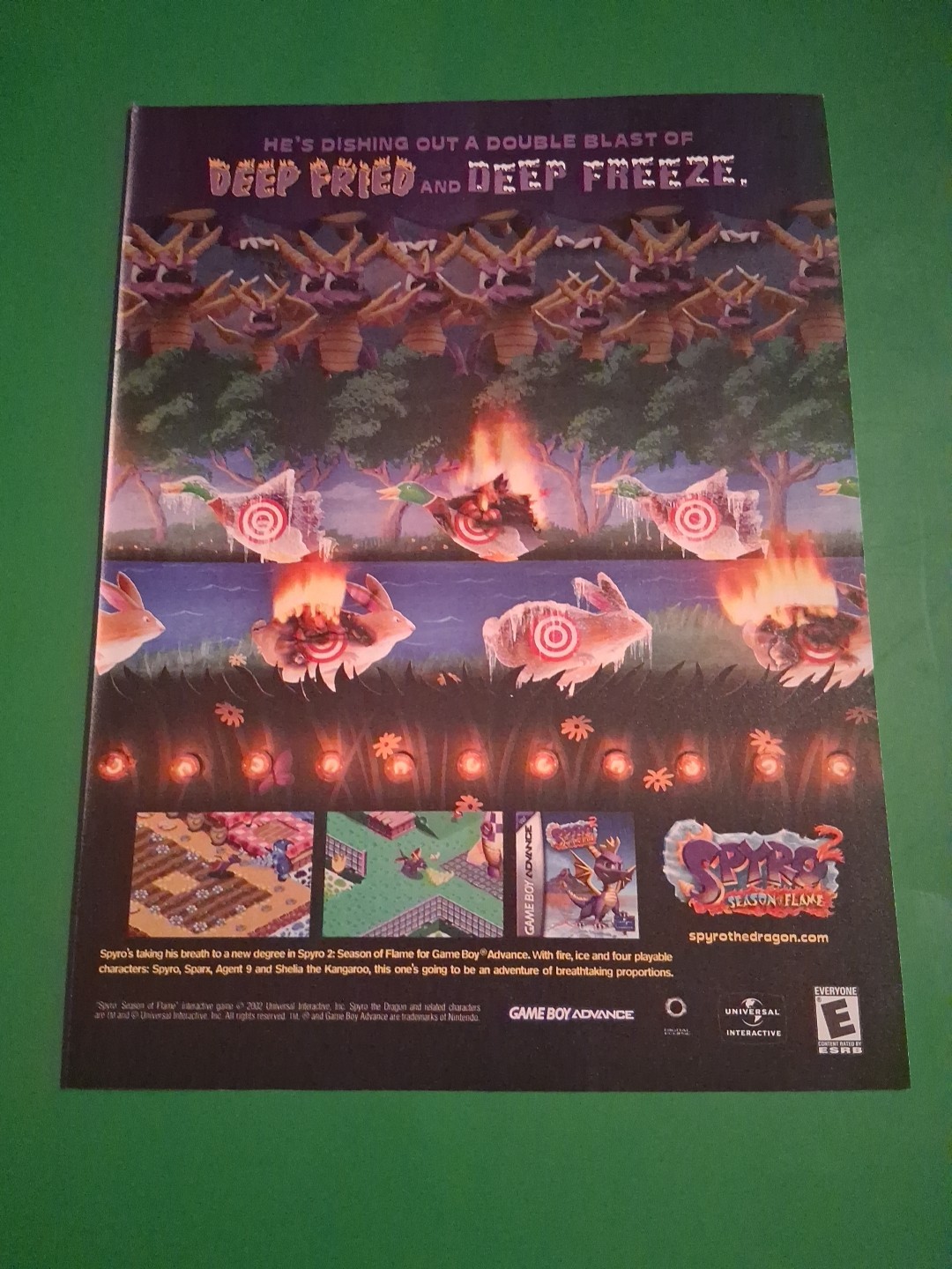 Spyro 2 Season Of Flame Vintage Print Ad 2002 8X11