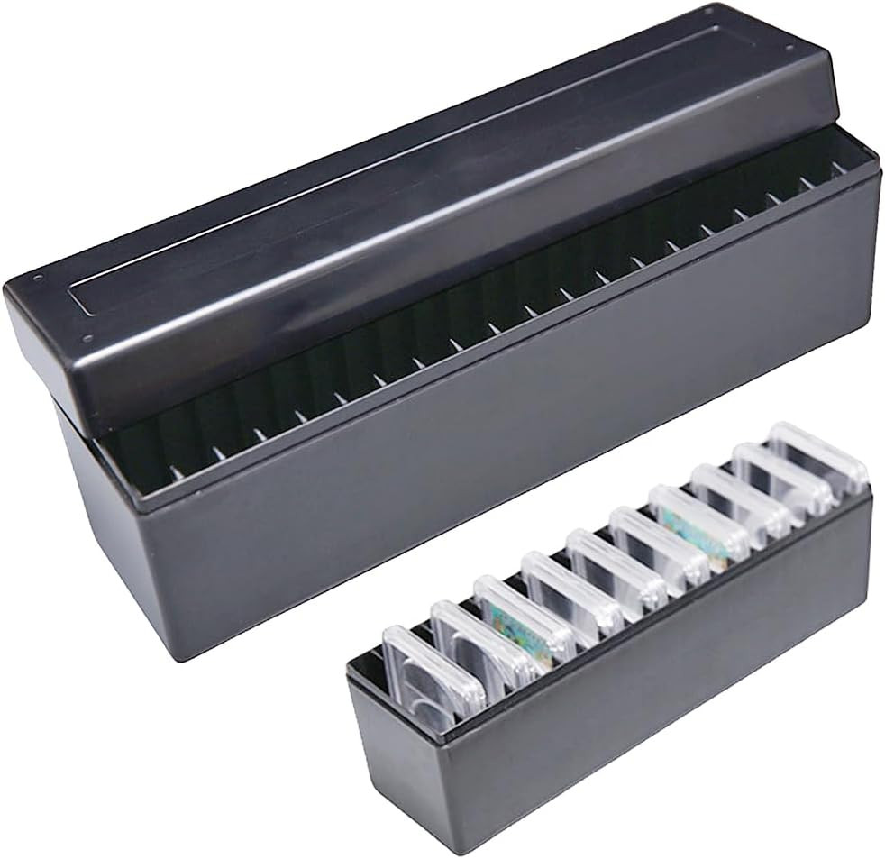 Plastic Coin Storage Box Case for 20 Slab Coin Holders Fit for PCGS NGC PCCB Pmg