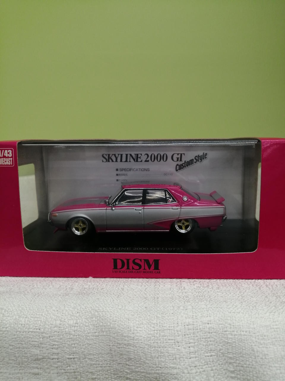 DISM Pink/Silver 1/43 Yonmeri Custom