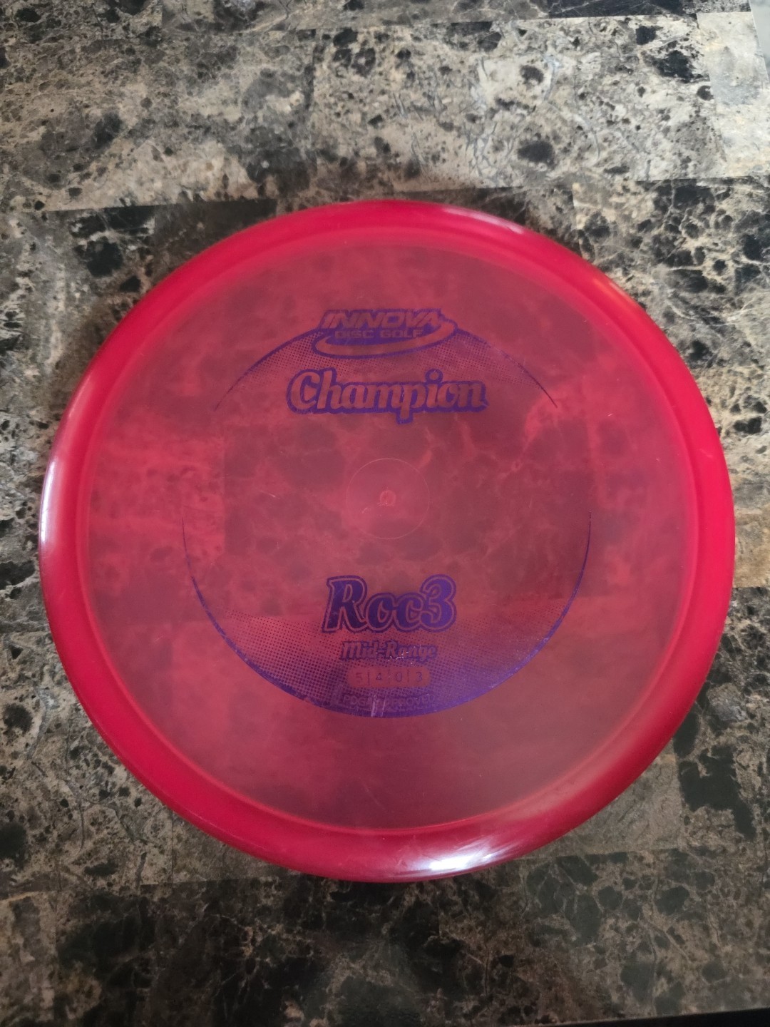 Innova Champion Roc3 181g Mid-Range Red Disc Golf. NO INK!!