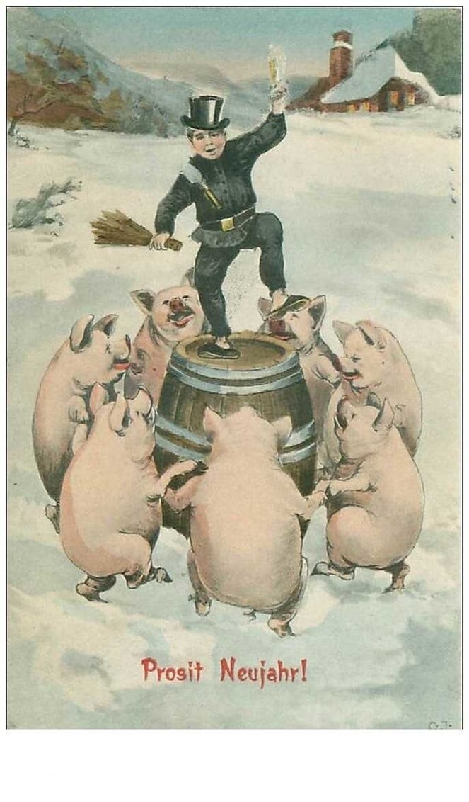 Pig. No. 42691. PROSIT NEUJAHRT