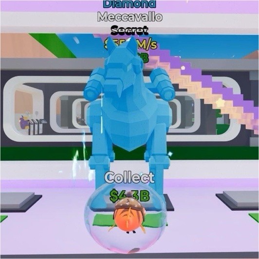 Steal The Brainrot Diamond Meccavallo 55m/s