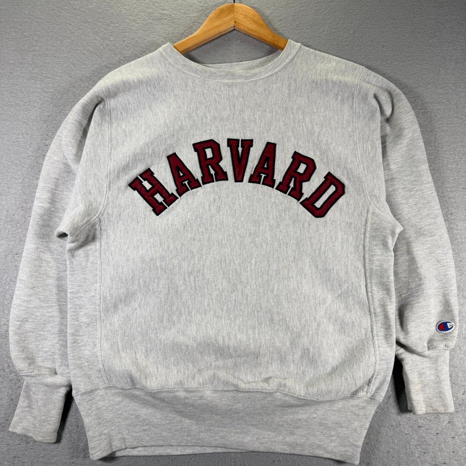 Vintage Harvard Champion Reverse Weave Sweatshirt Mens Medium Gray Crewneck 90's
