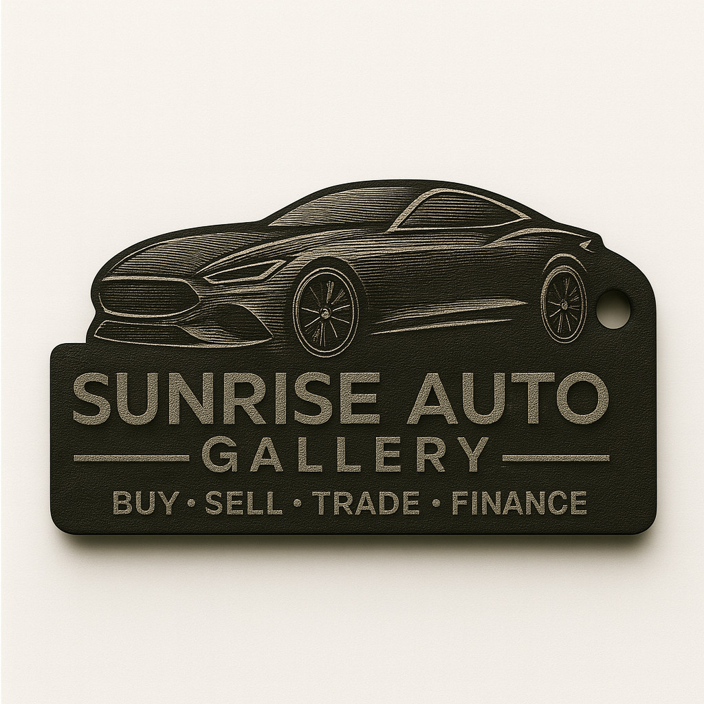 Custom Laser Engraved Auto Dealer Keychain – Premium Plastic