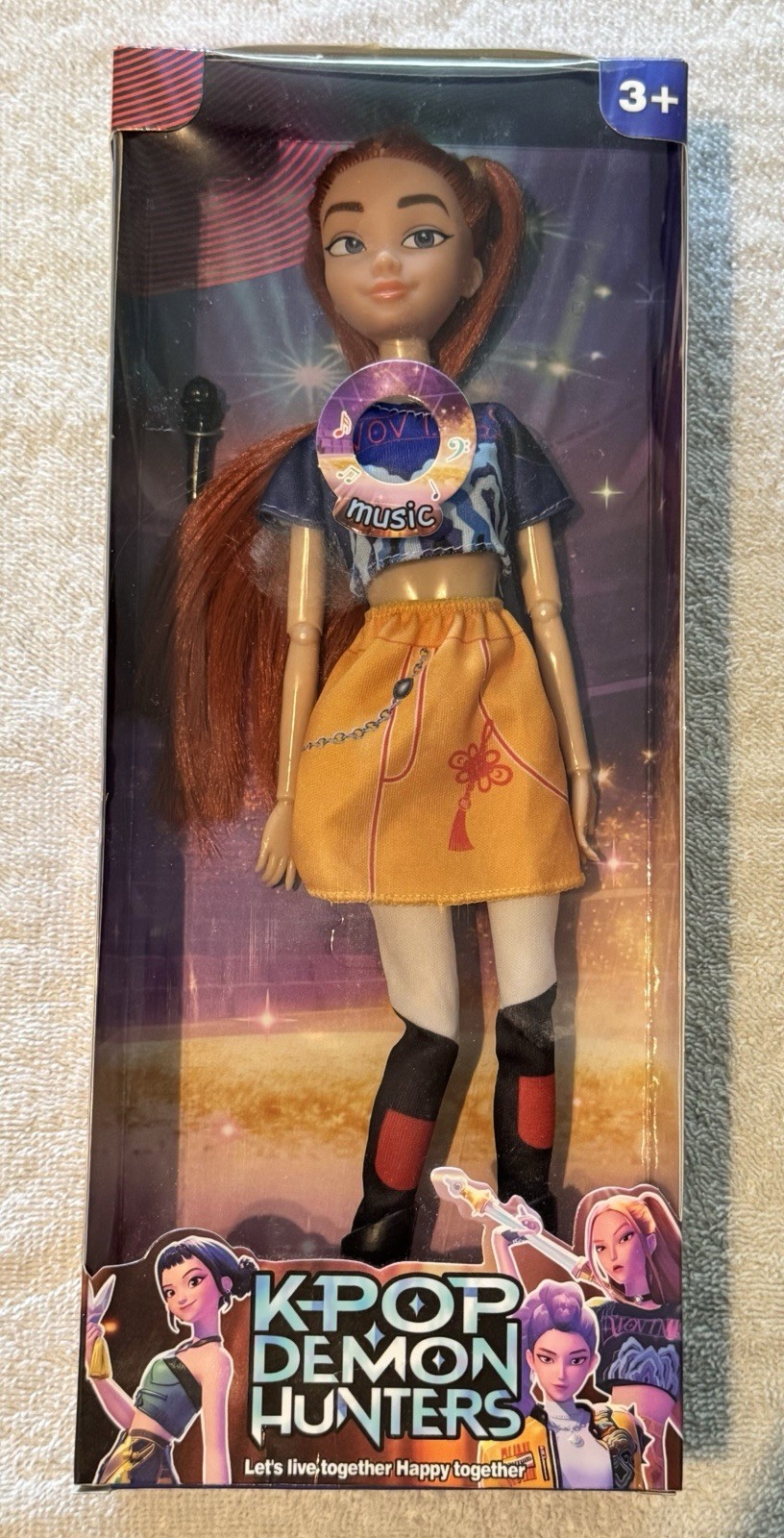 K-Pop Demon Hunters Doll Plays Original Music See Video 12 Inch