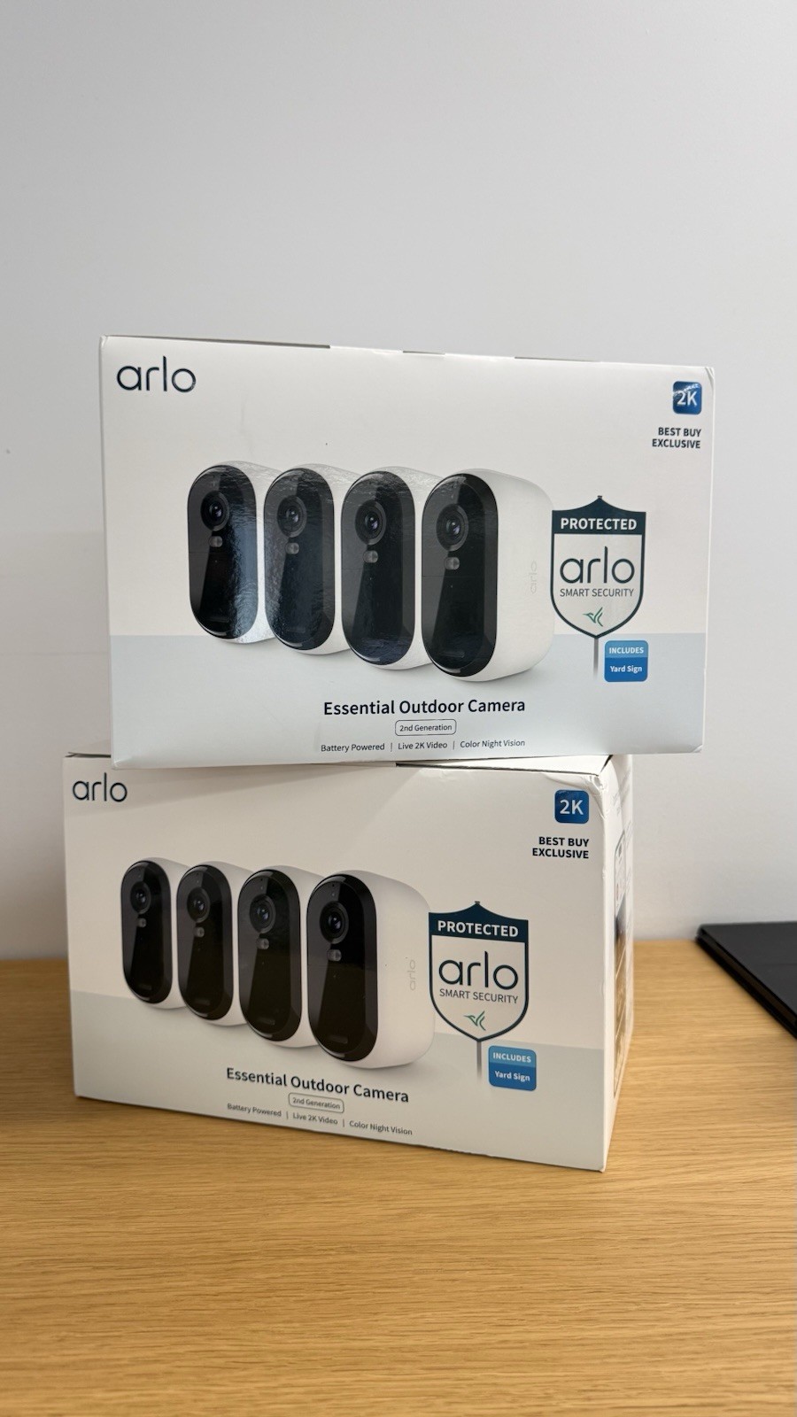Arlo Essential (2nd gen) 4-Pack Wireless Security Cameras