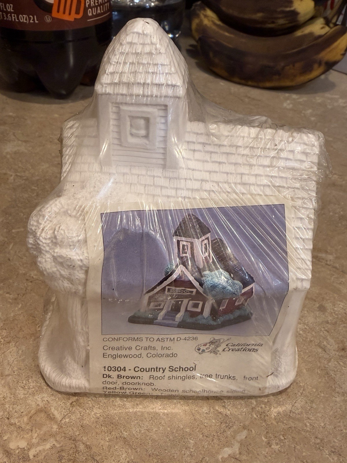 California Creations Country School Ready-to-Paint Pottery Figurine 10304