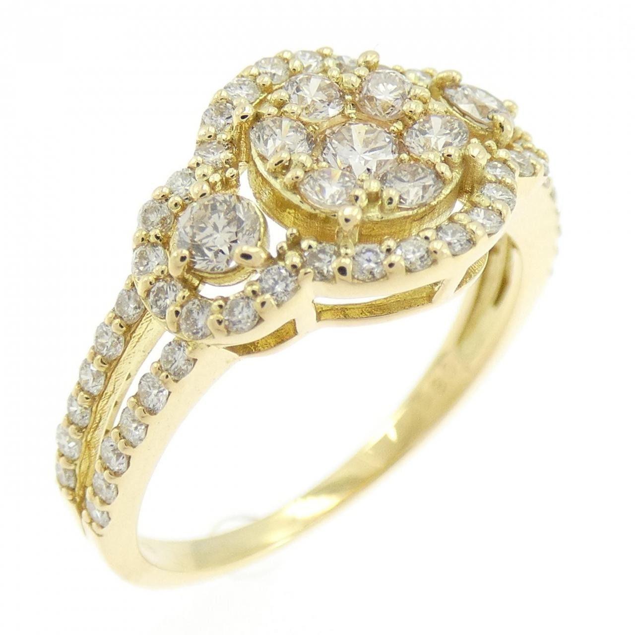 Authentic K18YG Diamond Ring 0.80CT #230-000-098-2220