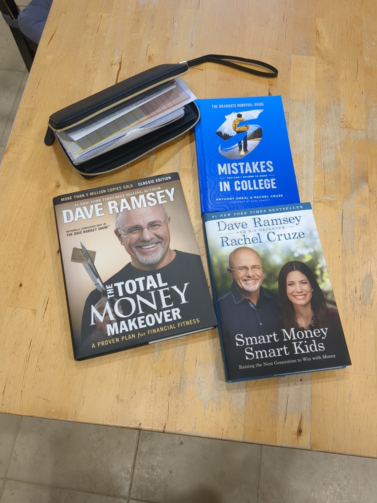Dave Ramsey Total Money Makeover 3 Book Set (2 are Signed!!!) Plus Wallet NEW