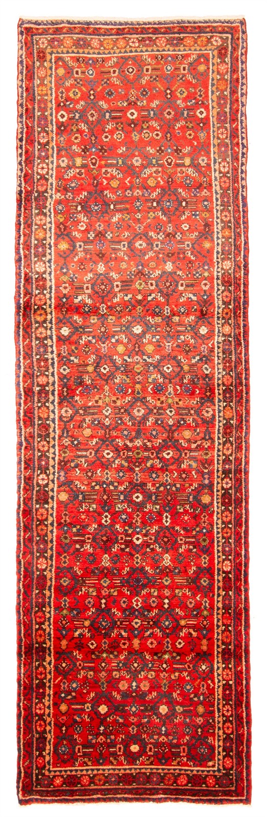 Vintage Hand-knotted Runner Rug 2'9" x 9'10" Traditional Oriental Wool Carpet