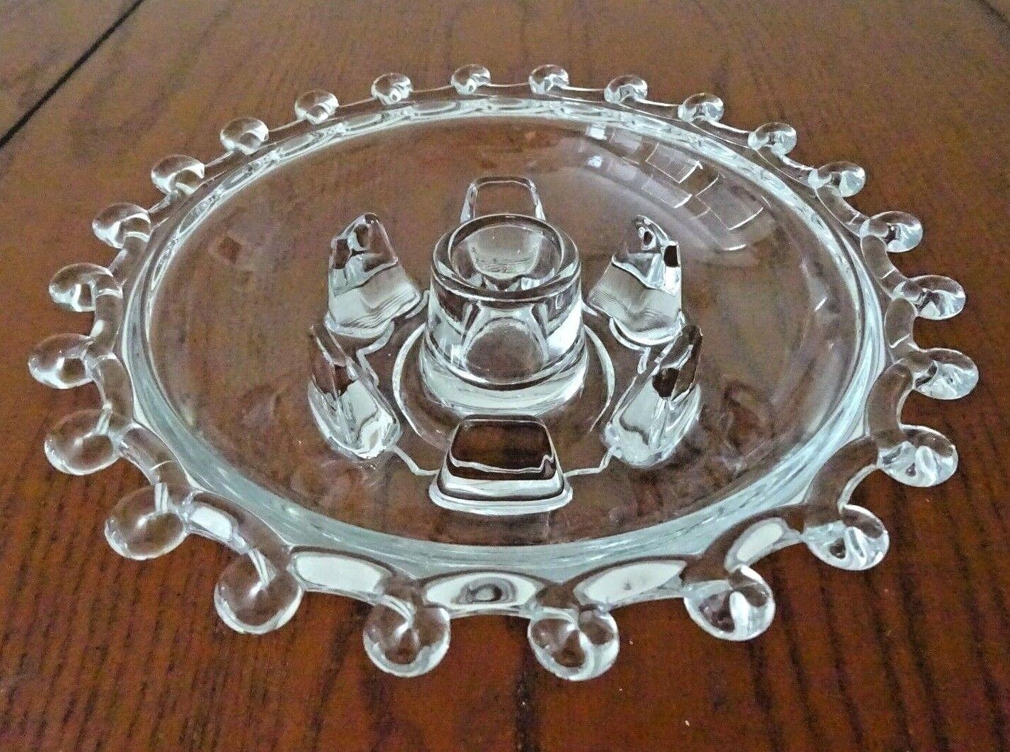 *LARIAT #1540 HURRICANE LAMP BOTTOM ONLY HEISEY #2-B38-E