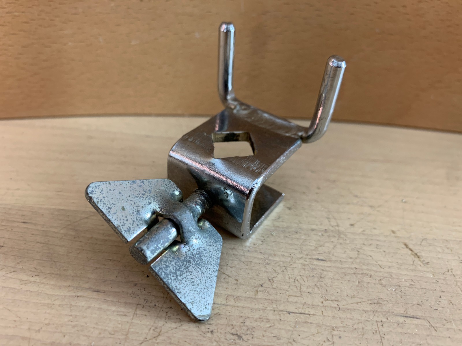 LP LATIN PERCUSSION Woodblock Wood Block Holder Pin Post Mount Part 80s 90s Vtg