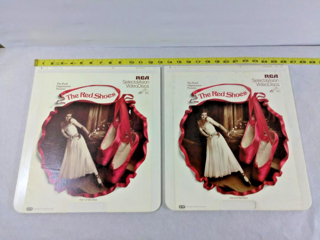 RCA Selectavision Videodisc CED Movie ~ The Red Shoe ~ 2 Disc Set RARE 