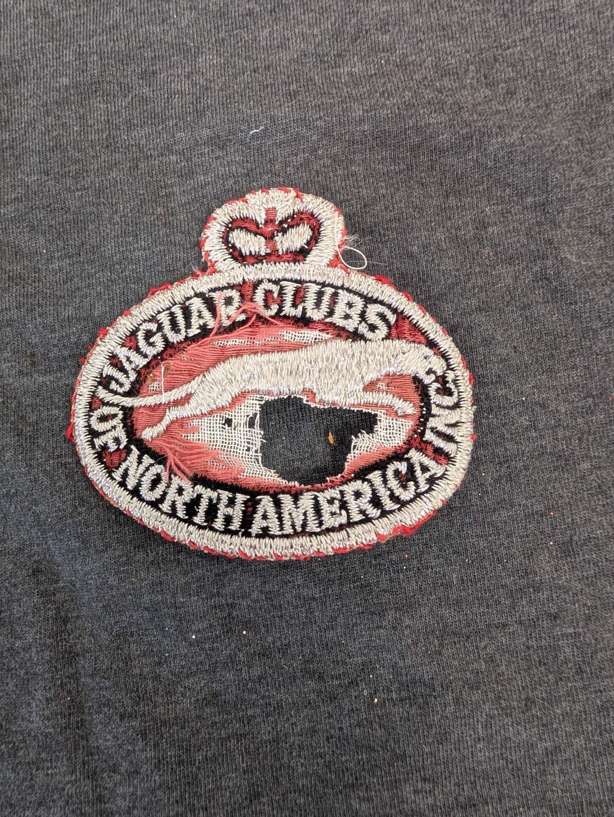 Vintage Jaguar Clubs of North America JCNA Patch Embroidered Car Auto Badge