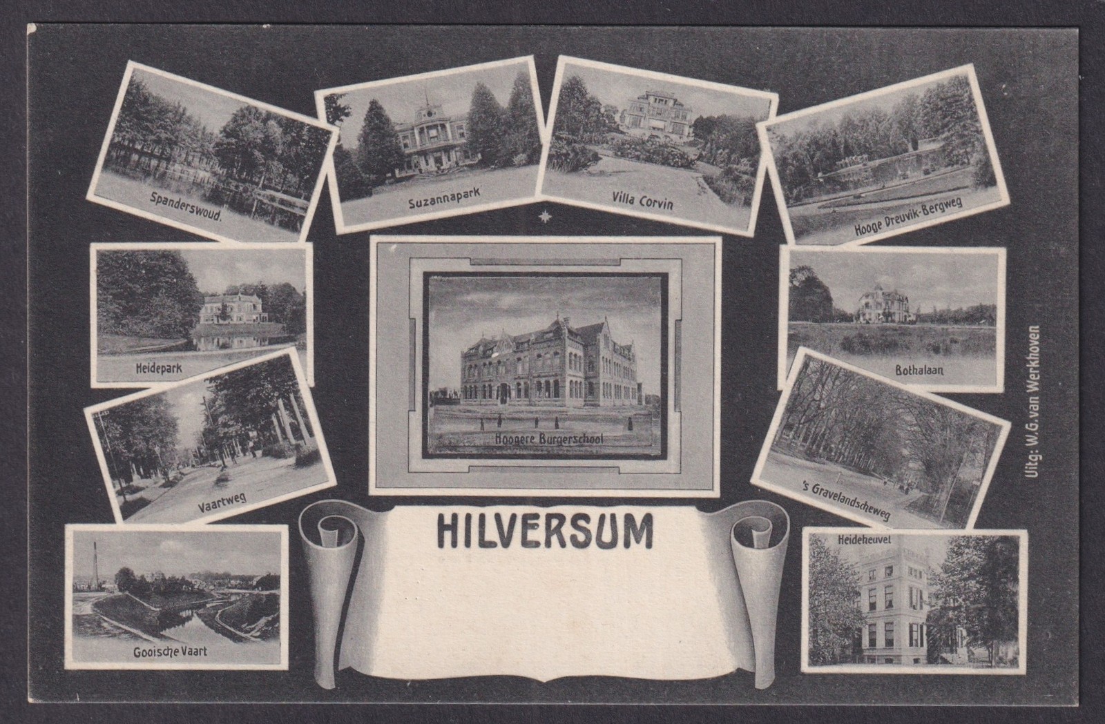 Vintage Postcard Netherlands Hilversum General views