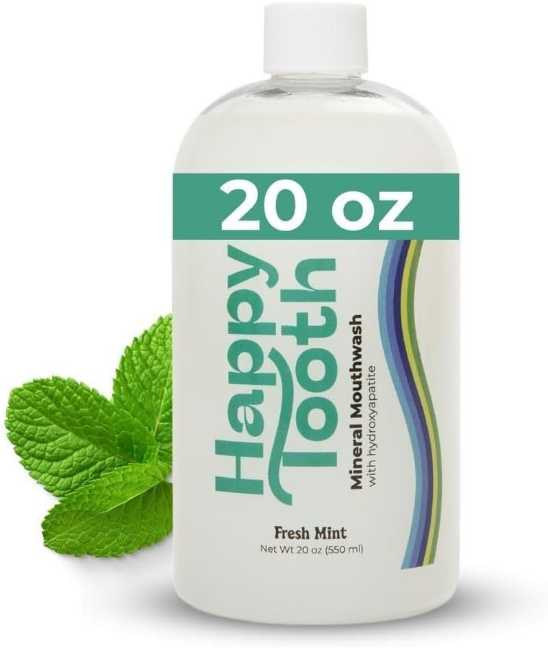 Happy Tooth Hydroxyapatite Mouthwash, Fluoride Free, Teeth Whitening, Reminerali