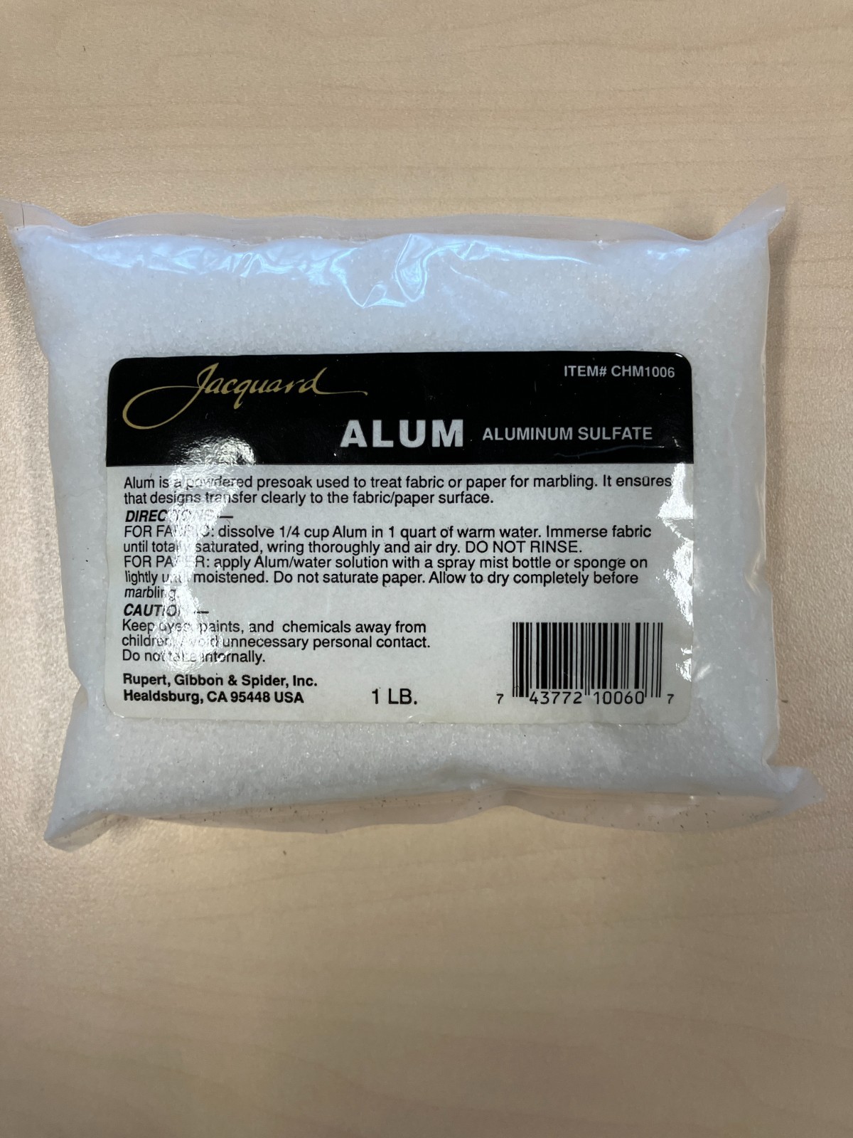 Jacquard Alum 1lb Pkg for Marbling