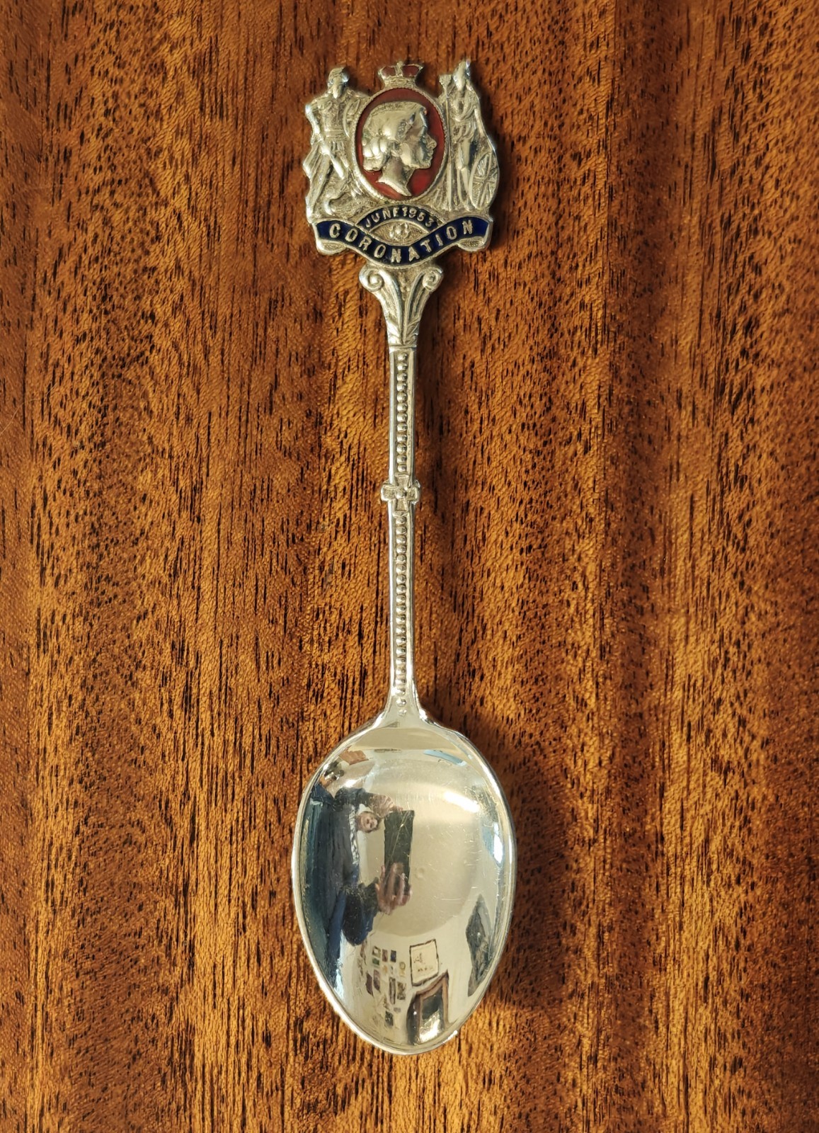 Original Commemorative Elizabeth II Coronation Spoon Electroplated Nickel Silver