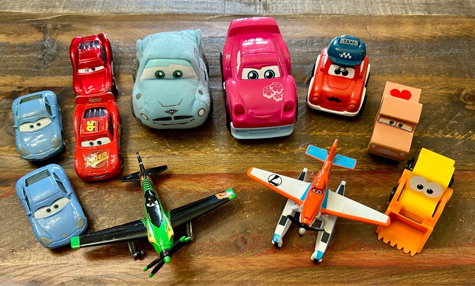 Disney Pixar Cars & Planes Metal, Wood, Plastic and Plush