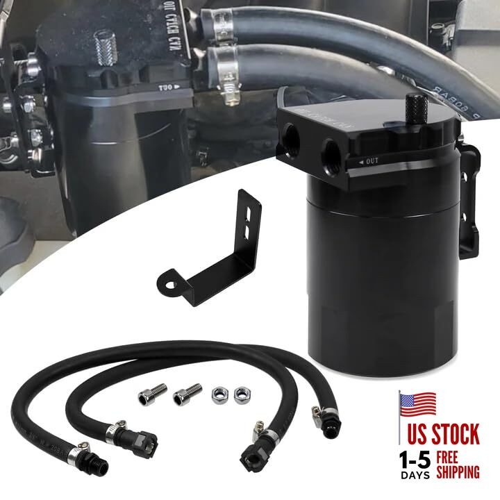  Air Oil Separator, Oil Catch Can Compatible with 2014-2018 Chevy Basic