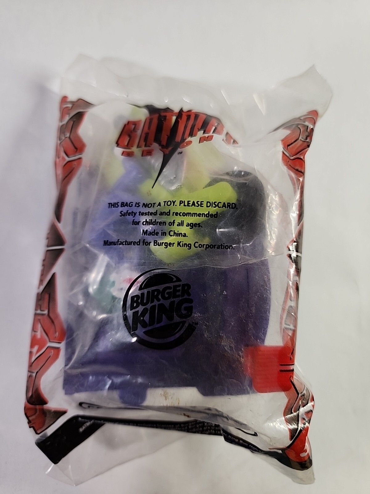 Batman Beyond Joker Getaway Motorcycle Burger King Kids Meal Toy #5 2000 NEW