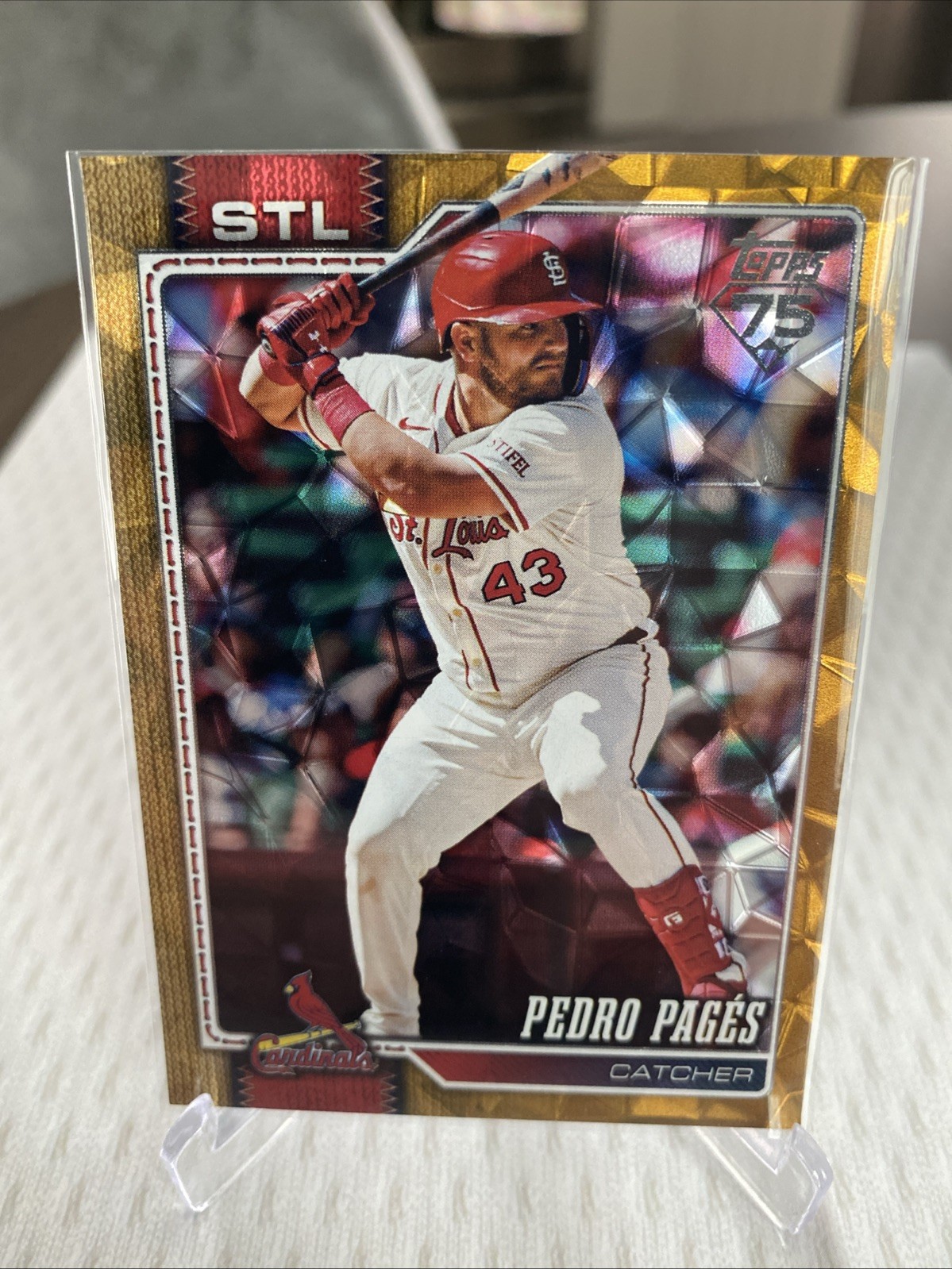 2026 Topps Pedro Pages Gold Diamante Foil /50 Hanger Exclusive Cardinals