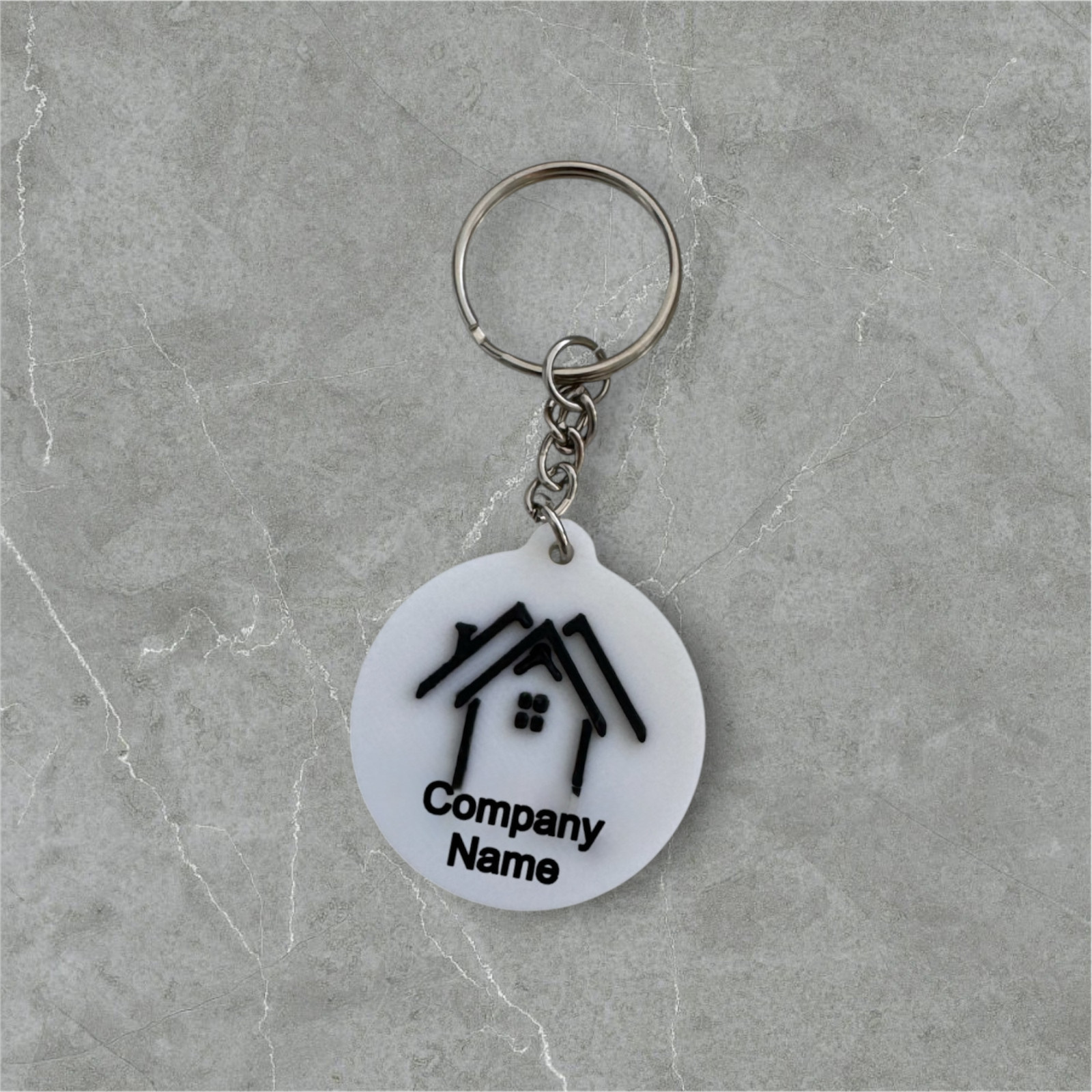 NFC Smart Keychain – 3D Printed Custom Business Tag – Digital Business Card