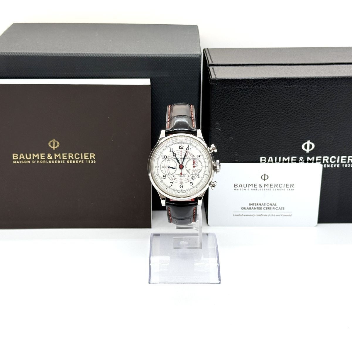 BAUME & MERCIER Watch Capeland Flyback Chronograph 199 Pieces AT w/Box,Warranty
