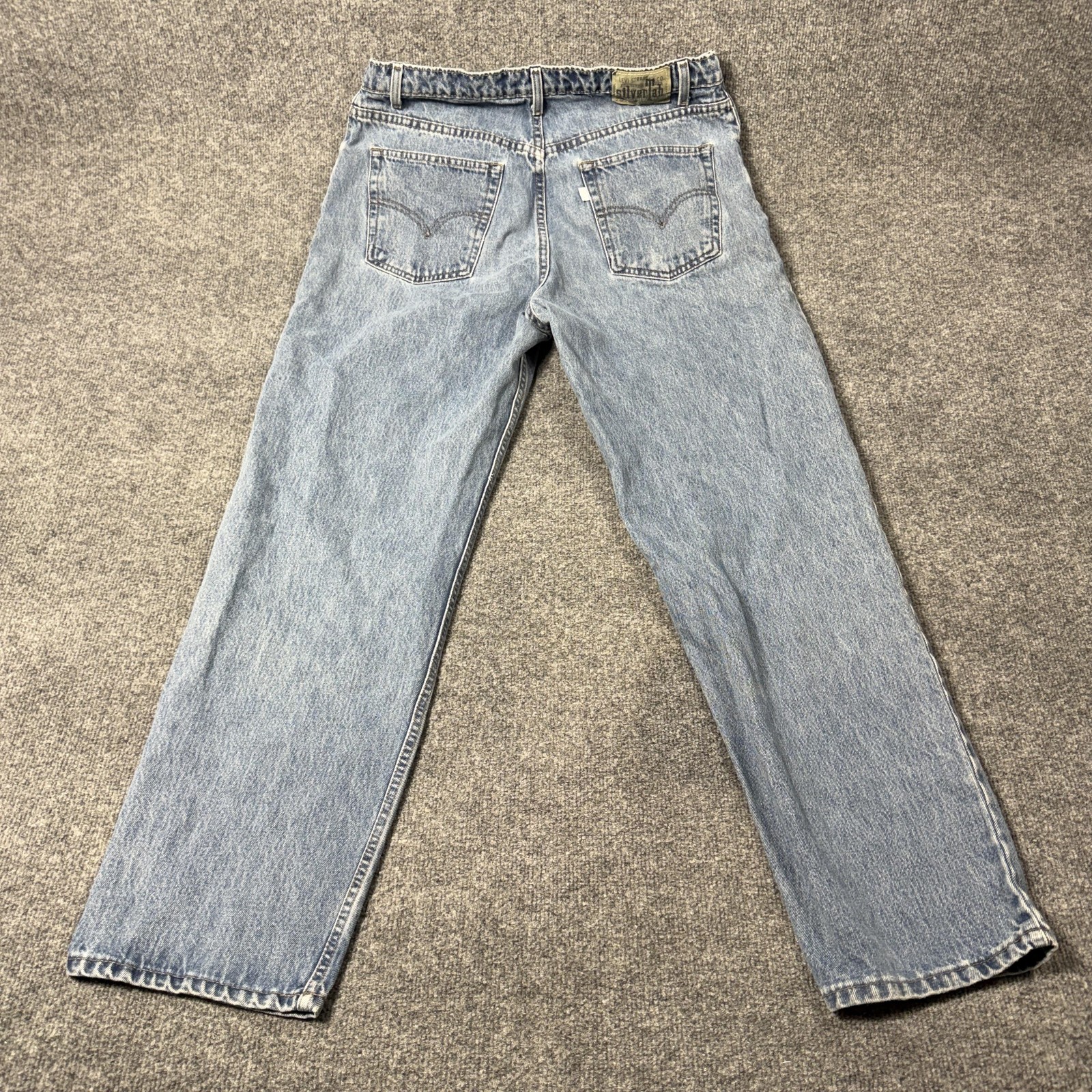 Vintage Levis SilverTab Relaxed Jeans Mens 36x32 Light Wash Blue Denim USA